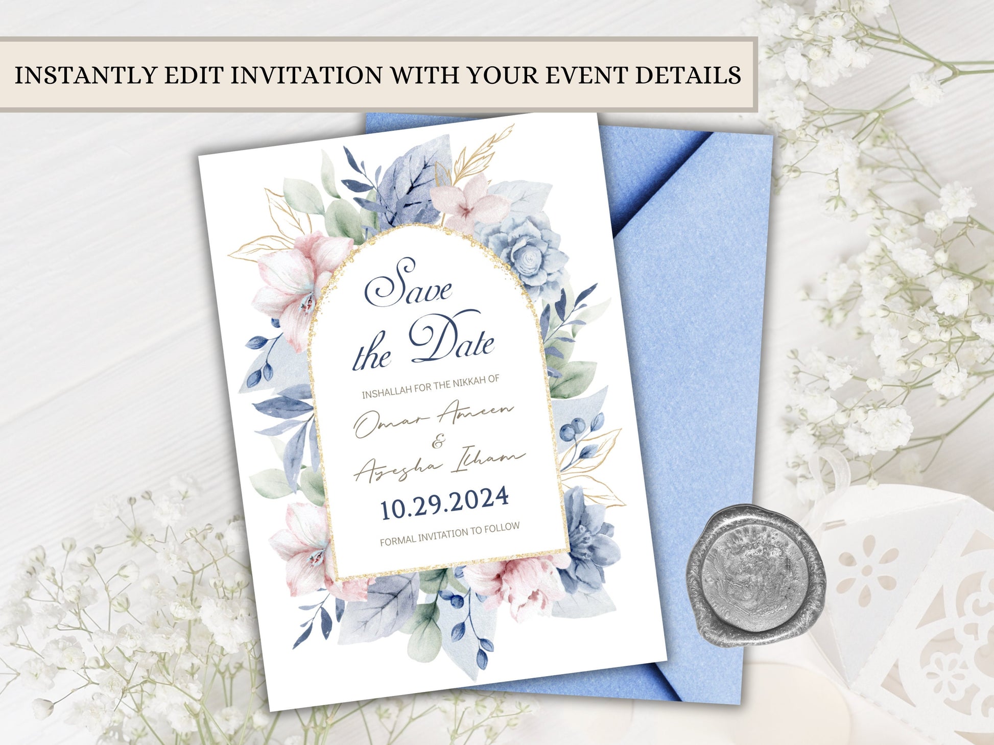 Shaadi Card and digital Desi Wedding Card template.